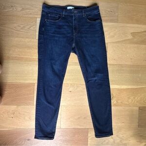 LOFT Dark Wash Skinny Jeans Size 12 / 31 Stretch Denim